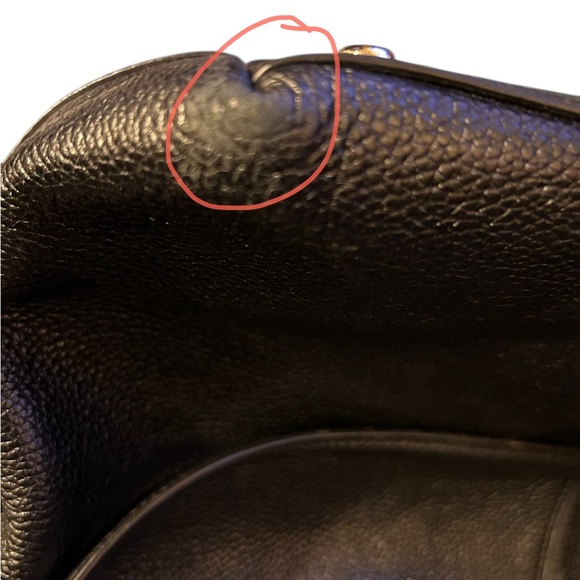 Coach Tyler (Taylor) Tote Bag in Black Polished Pebble Leather - Picture 8 of 10